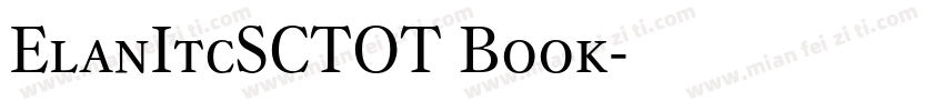 ElanItcSCTOT Book字体转换